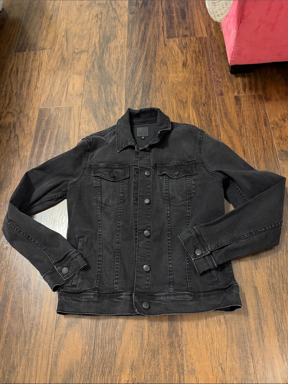 Classic Black Denim Jacket - Women's Jean Jacket